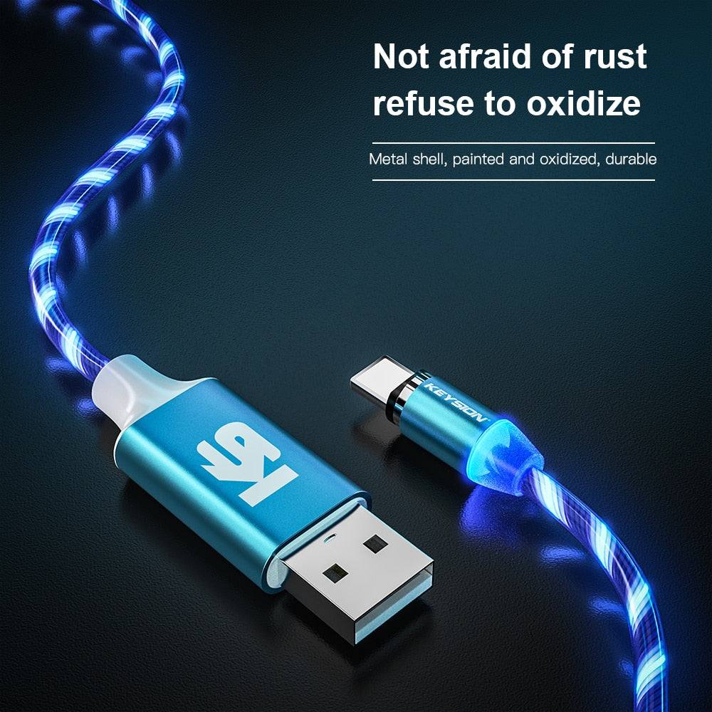 KEYSION Magnetic Cable Flowing Light LED Micro USB Cable - Premium Chargers & Powerbanks from Keysion - Just $13.00! Shop now at Dressmycell.com KEYSION Magnetic Cable Flowing Light LED Micro USB Cable - Premium Chargers & Powerbanks from Keysion - Just $13.00! Shop now at Dressmycell.com